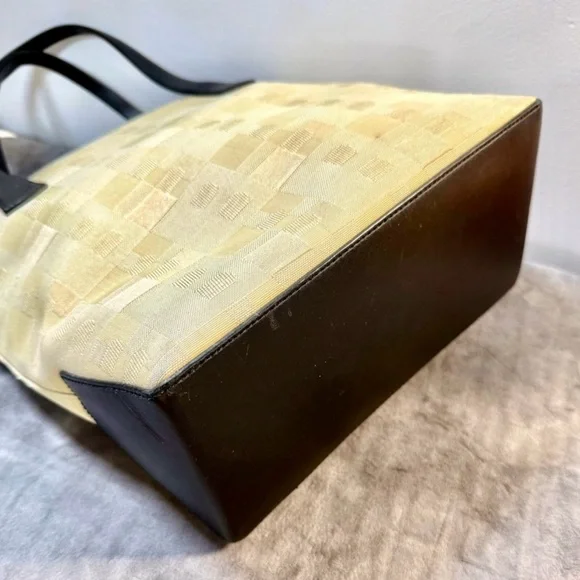 Bally Vintage Jacquard Logo Tote with Leather Trim – Made in Italy - Picture 15 of 15